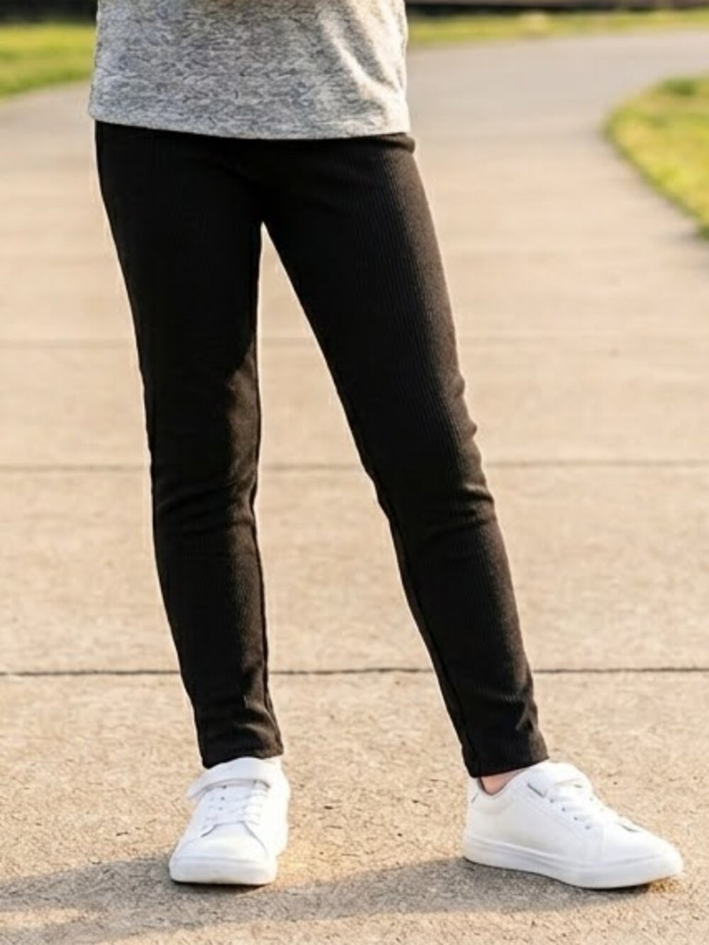 NEW Gap Kids Elastic Waist Stretch Pull On Full Length Long Leggings Pants 6 7